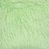 45 x 45 Square Green Fur Cushion Cover Closeup