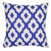 Elegant mosaic patterned cushion cover made of cotton linen fabric
