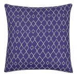 Photo of Mediterranean motif purple outdoor cushion