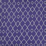 Close up photo of square outdoor cushion cover in purple colour