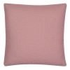 A blush pink cushion cover with a lovely cotton linen texture