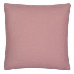 A blush pink cushion cover with a lovely cotton linen texture