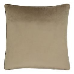 Photo of 55cm velvet cushion cover in taupe colour