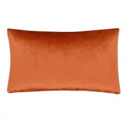 rust velvet cushions