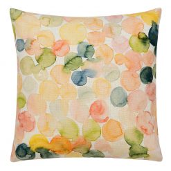 Image of 45cm x 45cm cushion cover with watercolour pattern