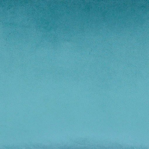 Close up photo of light teal rectangular cushion cover in rich velvet material