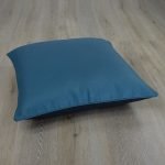 Photo of blue and black floor cushion in 70cm x 70cm size