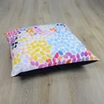 Image of colourful floor cushion cover in 70cm x 70cm size