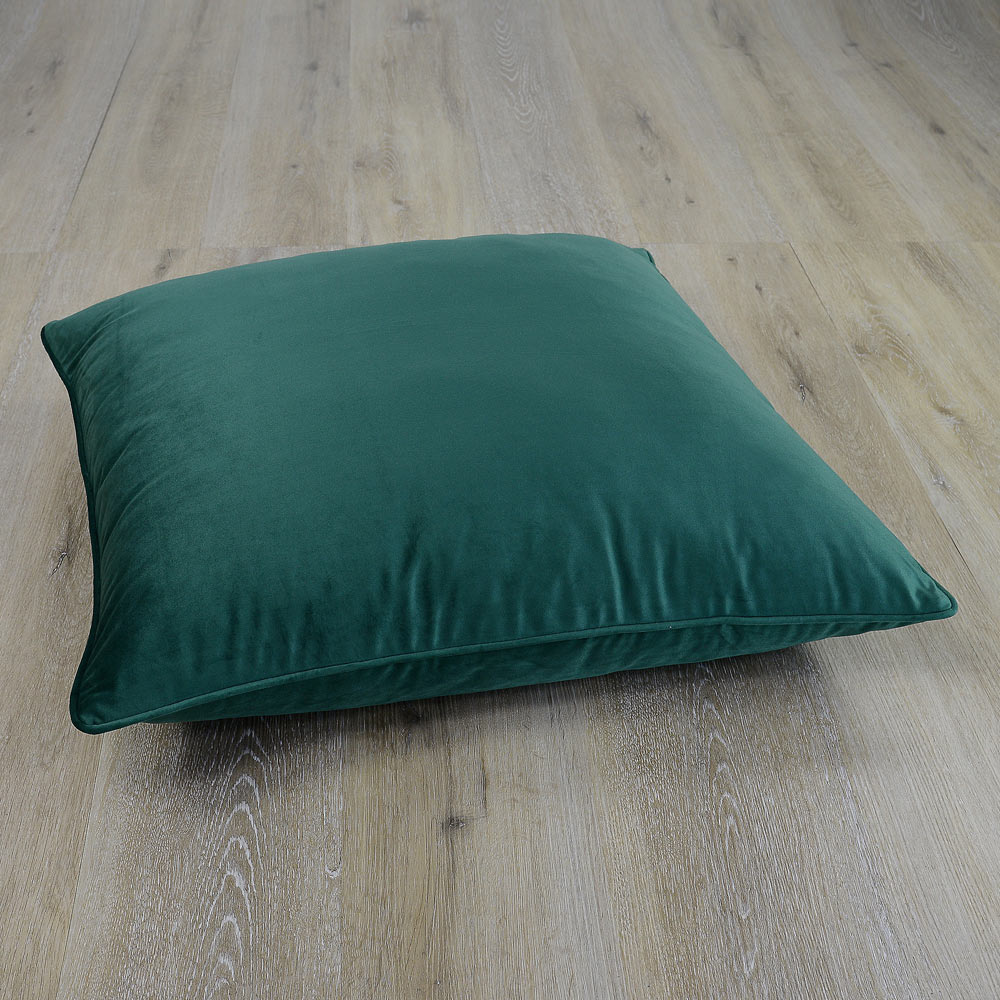 Buy Emerald Green Velvet Floor Cushion Online Simply Cushions