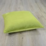 Photo of green velvet floor cushion cover in 70cm x 70cm size