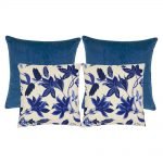 Photo of 4 cushion covers in shades of blue