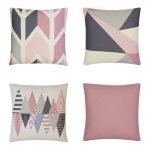 Delightful nordic theme cushion cover collection which lovely pink and grey tones