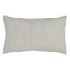 Rectangular, natural grey cushion cover in linen fabric