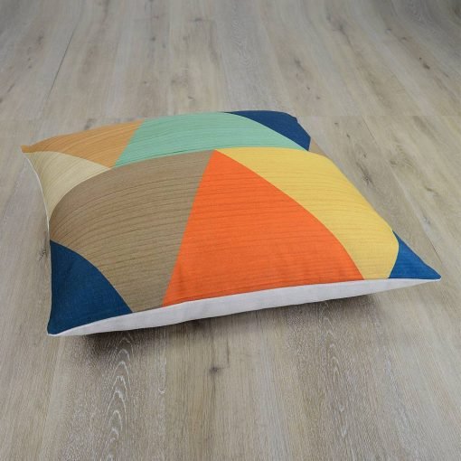 Image of bold floor cushion cover in 70cm x 70cm size