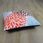 70cm x 70cm floor cushion cover with floral design