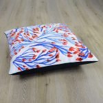 Beautiful red and blue 70cm x 70cm floor cushion
