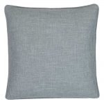 Blue square cushion cover made of soft polyester fabric