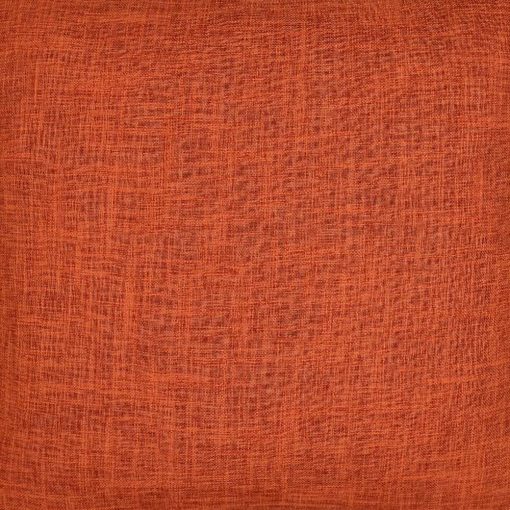 Close up image of burnt orange coloured cushion cover