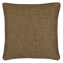 Image of square cushion cover in chestnut brown colour