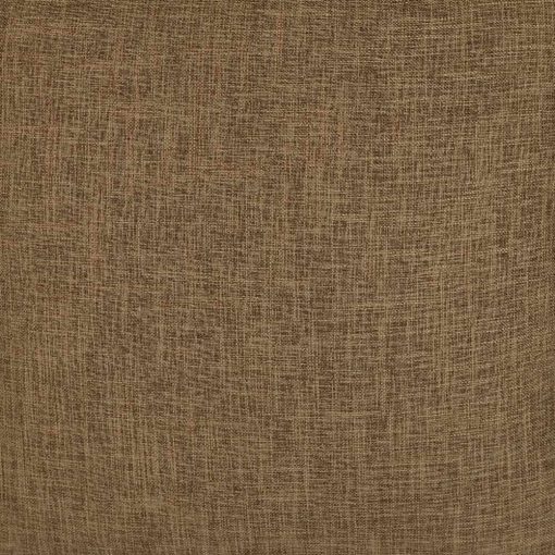 Close up photo of square chestnut brown coloured cushion cover