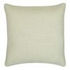 Image of cream coloured cushion cover made of linen fabric