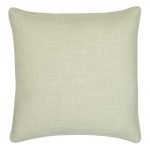 Image of cream coloured cushion cover made of linen fabric