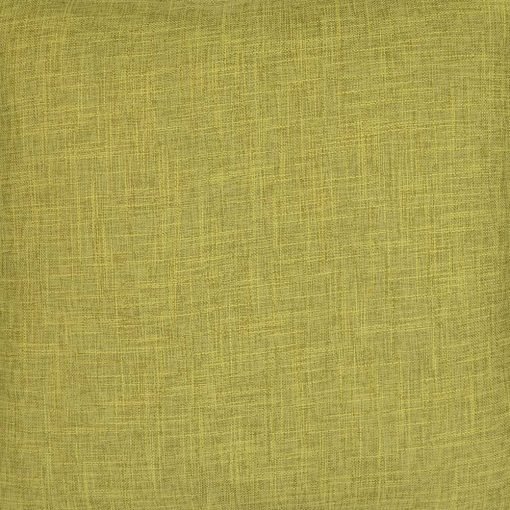 Close up of olive coloured cushion cover in 45cm x 45cm size