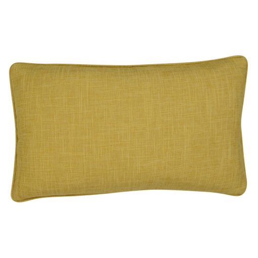 Photo of rectangle, yellow cushion cover in 30cm x 50cm size