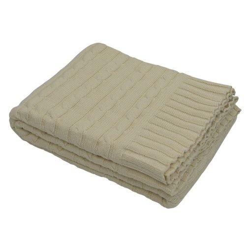 Super soft beige couch throw 150x130cm