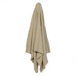 Gorgeous knitted throw made of 100% cotton in beige colour