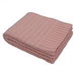 Dazzling pink couch throw made of 100% soft cotton