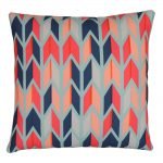 Photo of UV and water resistant outdoor cushion cover with colourful arrow design