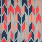 Close up shot of square colourful outdoor cushion cover