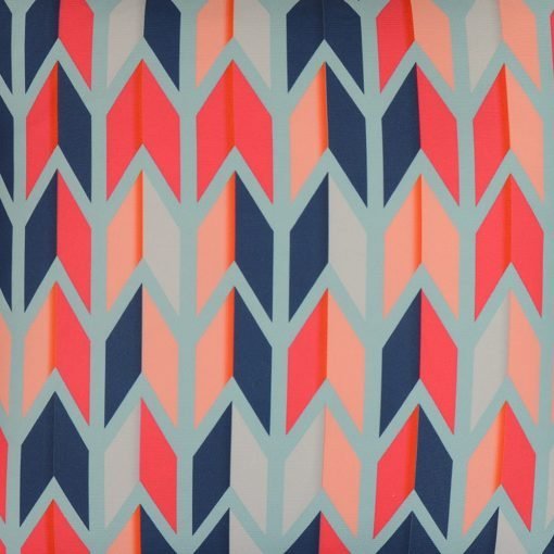 Close up shot of square colourful outdoor cushion cover