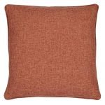Square cushion cover in terracotta colour