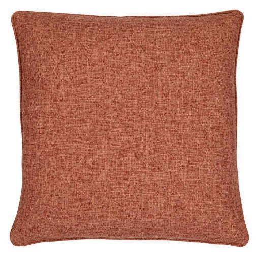 Square cushion cover in terracotta colour