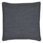 45cm x 45cm square cushion cover in charcoal grey fabric