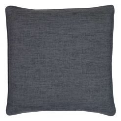 45cm x 45cm square cushion cover in charcoal grey fabric