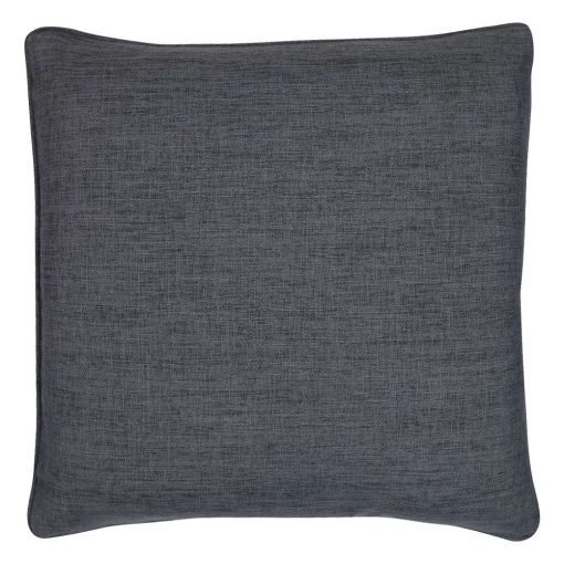 45cm x 45cm square cushion cover in charcoal grey fabric