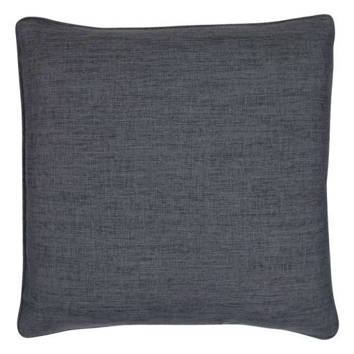 45cm x 45cm square cushion cover in charcoal grey fabric