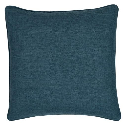 Square dark blue cushion cover in cobalt blue colour