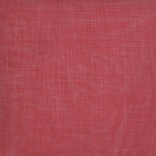 Close-up image of a fashionable scarlett coloured cushion cover made of pure cotton