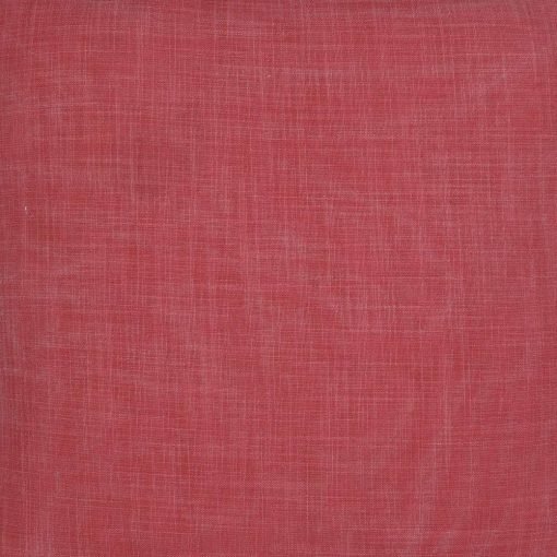 Close-up image of a fashionable scarlett coloured cushion cover made of pure cotton