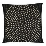 Photo of black 45cm x 45cm outdoor cushion cover with polka dots