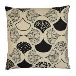 Image of tribal design inspired outdoor cushion in 45cm x 45cm size