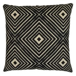 Image of kaleidoscope inspired outdoor cushion made of UV resistant fabric