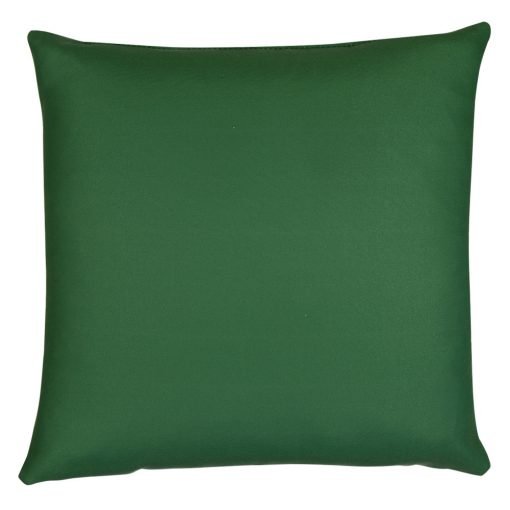 Photo of emerald green outdoor cushion cover made of water and UV resistant fabric
