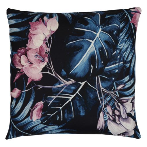 Photo of tropical inspired outdoor cushion cover made in 45cm x 45cm size