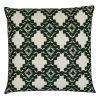 Photo of black and white outdoor cushion cover in tribal inspired print