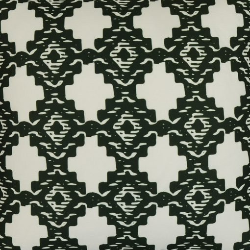 Black and white tribal inspired outdoor cushion cover in 45cm x 45cm size